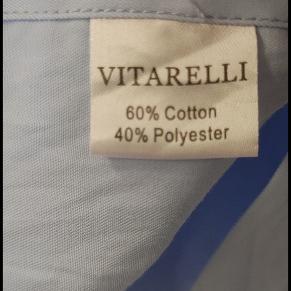 Vitarelli Blue Dress Shirt - Picture 3 of 3